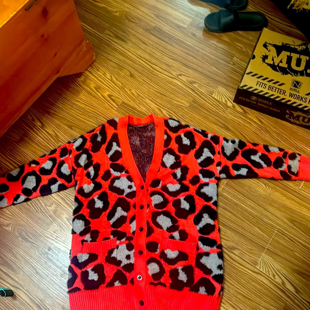 Torrid cardigan cheetah print